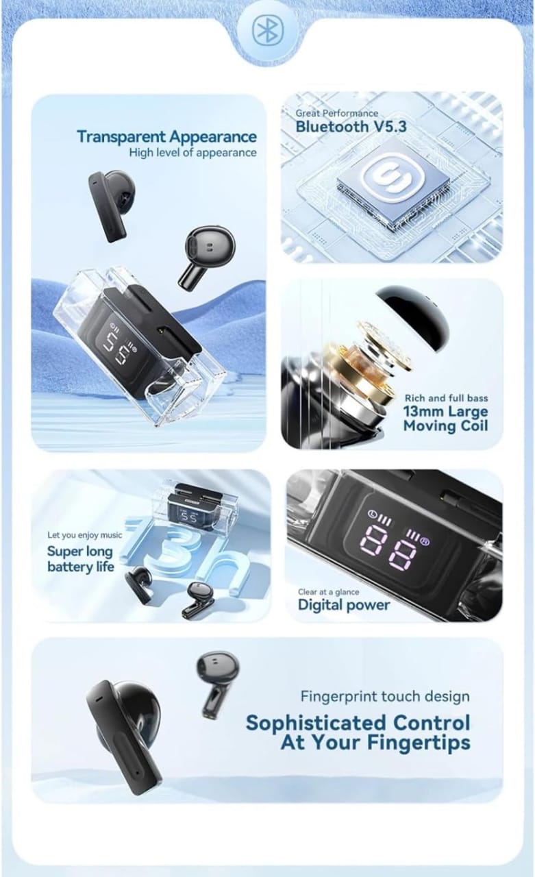 E90 Transparent TWS Earbud